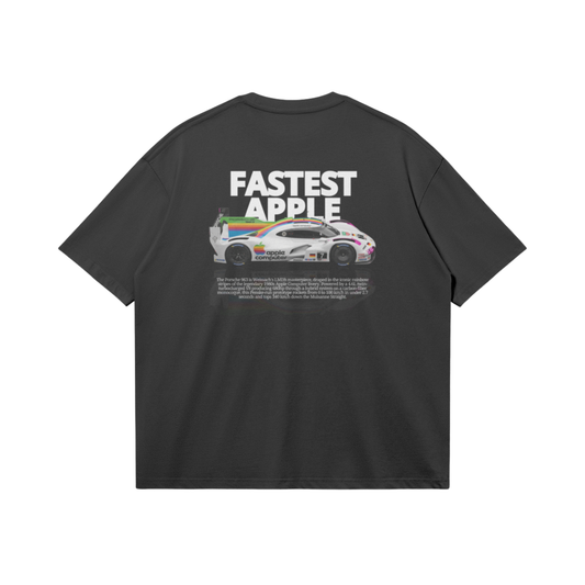 T-shirt oversize à design Porsche 963 LMDh livrée Apple - Duplicen