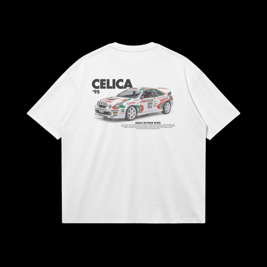 T-shirt oversize à design Toyota Celica GT-Four ST205 rallye - Duplicen